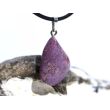 Stichtit Trommelstein Anhänger Öse - ca. 3,1 cm x 1,5 cm x 0,8 cm - Sonderpreis wg. Makel -