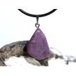 Stichtit Trommelstein Anhänger Öse - ca. 3,1 cm x 1,5 cm x 0,8 cm - Sonderpreis wg. Makel -