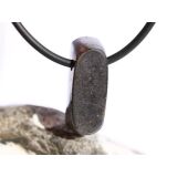 Hämatit natur (roter Glaskopf) Schmuckstein gebohrt - AA-Sonderqualität - Rarität - Handarbeit - ca. 2,4 cm x 0,9 cm x 0,9 cm