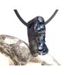 Hämatit natur (roter Glaskopf) Schmuckstein gebohrt - AA-Sonderqualität - Rarität - Handarbeit - ca. 2,4 cm x 0,9 cm x 0,9 cm
