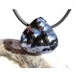 Hämatit natur (roter Glaskopf) Schmuckstein gebohrt - AA-Sonderqualität - Rarität - Handarbeit - ca. 2 cm x 2 cm x 1,1 cm