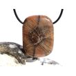 Chiastolith (Andalusit / Kreuzstein) XL Schmuckstein / Scheibenstein gebohrt - ca. 3,8 cm x 2,9 cm x 1 cm