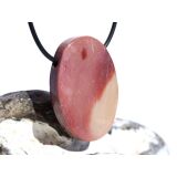 Mookait XXL Schmuckstein Cabochon / Scheibenstein gebohrt - Sonderqualität - ca. 4,1 cm x 3 cm x 0,9 cm