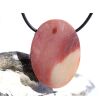 Mookait XXL Schmuckstein Cabochon / Scheibenstein gebohrt - Sonderqualität - ca. 4,1 cm x 3 cm x 0,9 cm