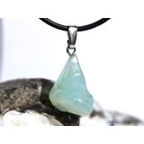 Andenopal hellblau (Chrysopal) Trommelstein Anh�nger...