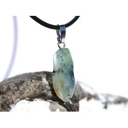 Andenopal hellblau (Chrysopal) Trommelstein Anhnger Silberse Schmuckdose - Raritt - AA-Sonderqualitt - ca. 3,2 cm x 1,1 cm x 0,7 cm