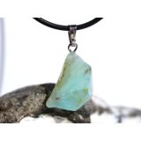 Andenopal hellblau (Chrysopal) Trommelstein Anhänger Silberöse Schmuckdose - Rarität - AA-Sonderqualität - ca. 3 cm x 1,7 cm x 0,8 cm
