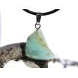 Andenopal hellblau (Chrysopal) Trommelstein Anhänger Silberöse Schmuckdose - Rarität - AA-Sonderqualität - ca. 3 cm x 1,7 cm x 0,8 cm