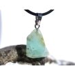 Andenopal hellblau (Chrysopal) Trommelstein Anhänger Silberöse Schmuckdose - Rarität - AA-Sonderqualität - ca. 3 cm x 1,7 cm x 0,8 cm