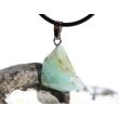 Andenopal hellblau (Chrysopal) Trommelstein Anhänger Silberöse Schmuckdose - Rarität - AA-Sonderqualität - ca. 3 cm x 1,7 cm x 0,8 cm