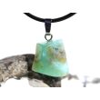 Andenopal grünblau (Chrysopal) Trommelstein Anhänger Silberöse Schmuckdose - Rarität - AA-Sonderqualität - ca. 2,8 cm x 1,7 cm x 1 cm