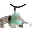 Andenopal grünblau (Chrysopal) Trommelstein Anhänger Silberöse Schmuckdose - Rarität - AA-Sonderqualität - ca. 2,8 cm x 1,7 cm x 1 cm