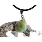 Andenopal grünblau (Chrysopal) Trommelstein Anhänger Silberöse Schmuckdose - Rarität - AA-Sonderqualität - ca. 2,8 cm x 1,4 cm x 0,8 cm