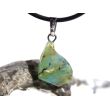 Andenopal grünblau (Chrysopal) Trommelstein Anhänger Silberöse Schmuckdose - Rarität - AA-Sonderqualität - ca. 2,8 cm x 1,4 cm x 0,8 cm