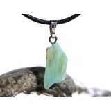 Andenopal hellblau (Chrysopal) Trommelstein Anhänger Silberöse Schmuckdose - Rarität - AA-Sonderqualität - ca. 3 cm x 1 cm x 0,7 cm