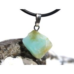Andenopal hellblau (Chrysopal) Trommelstein Anhnger Silberse Schmuckdose - Raritt - Sonderqualitt - ca. 2,8 cm x 1,7 cm x 0,9 cm