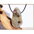 Staurolith (Kreuzstein) XXXL Trommelstein gebohrt - Rarität - Sonderqualität - ca. 5,4 cm x 2,8 cm x 1,7 cm (GKS)