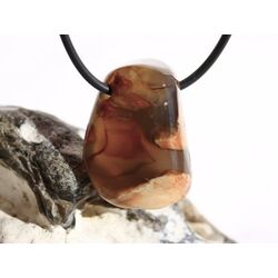 Sternachat Amulettstein Trommelstein / Schmuckstein gebohrt - AA-Sonderqualitt - ca. 3 cm x 2,1 cm x 1,5 cm (Fairer Handel)