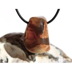 Sternachat Amulettstein Trommelstein / Schmuckstein gebohrt - AA-Sonderqualitt - ca. 3 cm x 2,1 cm x 1,5 cm (Fairer Handel)