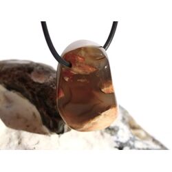 Sternachat Amulettstein Trommelstein / Schmuckstein gebohrt - AA-Sonderqualitt - ca. 3 cm x 2,1 cm x 1,5 cm (Fairer Handel)