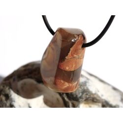 Sternachat Amulettstein Trommelstein / Schmuckstein gebohrt - AA-Sonderqualitt - ca. 3 cm x 2,1 cm x 1,5 cm (Fairer Handel)