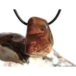 Sternachat Amulettstein Trommelstein / Schmuckstein gebohrt - AA-Sonderqualitt - ca. 3 cm x 2,1 cm x 1,5 cm (Fairer Handel)