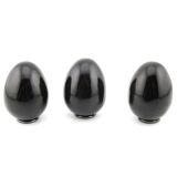 Obsidian - Edelstein-Eier - ca. 4,9 - 5,1 cm