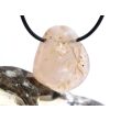 Chalcedon rosa (Rosenchalcedon) Trommelstein gebohrt - Sonderqualität - Rarität - ca. 3,3 cm x 2,6 cm x 1,9 cm