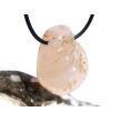 Chalcedon rosa (Rosenchalcedon) Trommelstein gebohrt - Sonderqualität - Rarität - ca. 3,3 cm x 2,6 cm x 1,9 cm