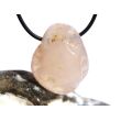 Chalcedon rosa (Rosenchalcedon) Trommelstein gebohrt - Sonderqualität - Rarität - ca. 3,3 cm x 2,6 cm x 1,9 cm