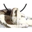 Ozeanachat Trommelstein gebohrt (Ozeanchalcedon / Ozeanjaspis) - schöne Qualität - ca. 2,6 cm x 1,9 cm x 1,5 cm