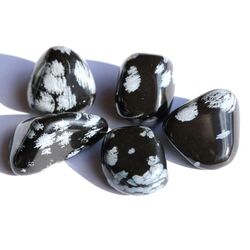 Schneeflockenobsidian XL Trommelsteine - Sonderqualitt - ca. 3,8 - 4 cm / ca. 27-30 g / St