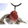 Mondolith (Eisenkiesel-Chalcedon) Trommelstein Anhänger Silberöse - Rarität - Sonderqualität - ca. 3,2 cm x 1,6 cm x 1,4 cm