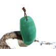 Chromchalcedon (Chrom-Chalcedon) XL Trommelstein gebohrt - Sonderqualität - ca. 3,8 cm x 2,2 cm x 0,9 cm