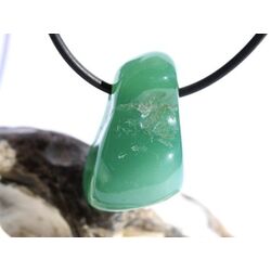 Plasma (Chalcedon) Trommelstein gebohrt - Raritt - Sonderqualitt - ca. 2,7 cm x 1,8 cm x 1,6 cm