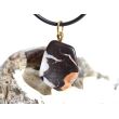 Brekzienjaspis (Trümmerjaspis) Trommelstein Anhänger Öse - Sonderqualität - Rarität - ca. 3 cm x 1,7 cm x 1,1 cm
