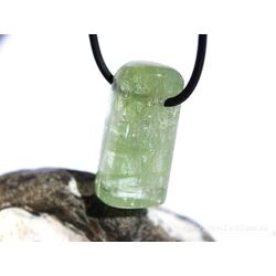 Heliodor (Beryll) Regenbogenkristall Schmuckstein / Kristallstab gebohrt - AAA-Sonderqualitt - Raritt - Handarbeit - ca. 3,2 cm x 1,8 cm x 1,4 cm