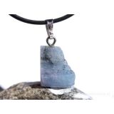 Turmalin Paraiba Kristallstab / Rohsteinform Anhänger Silberöse Schmuckdose - Sonderqualität - Rarität - ca. 2,6 cm x 1,4 cm x 0,9 cm