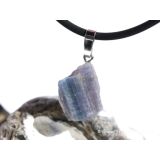 Turmalin Paraiba Kristallstab / Rohsteinform Anhänger Silberöse - Sonderqualität - Rarität - ca. 3,6 cm x 1,7 cm x 1 cm
