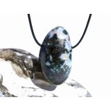Gabbro XXL Trommelstein gebohrt - Sonderqualität -...