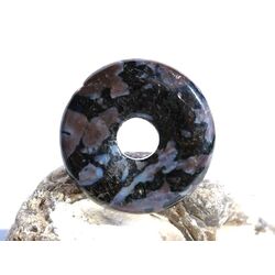Gabbro Donut Edelstein 30 mm (4,8 mm stark) - Sonderqualit�t - Sonderpreis wg. Makel -