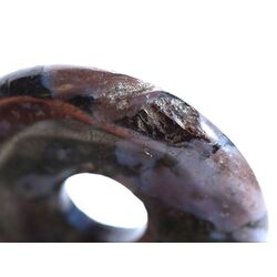 Gabbro Donut Edelstein 30 mm (4,8 mm stark) - Sonderqualit�t - Sonderpreis wg. Makel -