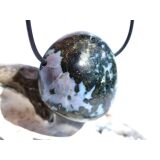 Gabbro XL Trommelstein gebohrt - Sonderqualität -...