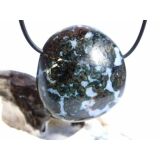 Gabbro XL Trommelstein gebohrt - Sonderqualität - ca. 3,6 cm x 3,3 cm x 2,2 cm