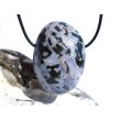 Gabbro XXL Trommelstein gebohrt - Sonderqualität - ca. 4,3 cm x 3,1 cm x 2,4 cm