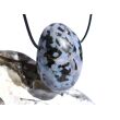 Gabbro XXL Trommelstein gebohrt - Sonderqualität - ca. 4,3 cm x 3,1 cm x 2,4 cm