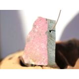 Kobaltcalcit / Kobaltdolomit XXL Rohstein / Scheibenstein gebohrt - Rarität - ca. 4,1 cm x 3,4 cm x 1,1 cm (GKS)