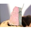 Kobaltcalcit / Kobaltdolomit XXL Rohstein / Scheibenstein gebohrt - Rarität - ca. 4,1 cm x 3,4 cm x 1,1 cm (GKS)