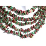 Smaragd-Rubin Splitterkette / Splitterhalskette -...