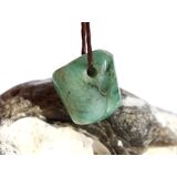 Smaragd Trommelstein gebohrt (Beryll) - Rarit�t - ca. 1,8...